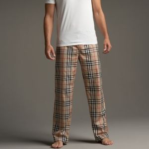 Nwot Burberry Nova Check Pajama Pants 